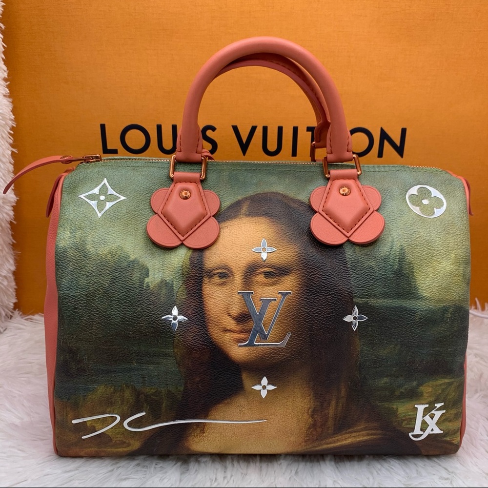 ❌SOLD❌Louis Vuitton Da Vinci Mona Lisa Speedy Bag - Picture 2 of 16